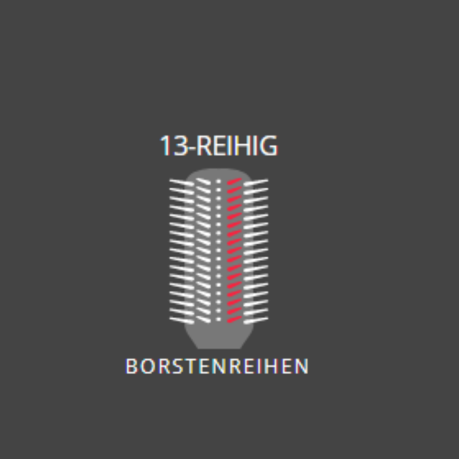 Denman Pneumatikbürste D81M 11-reihig, Boar / Nylonstifte