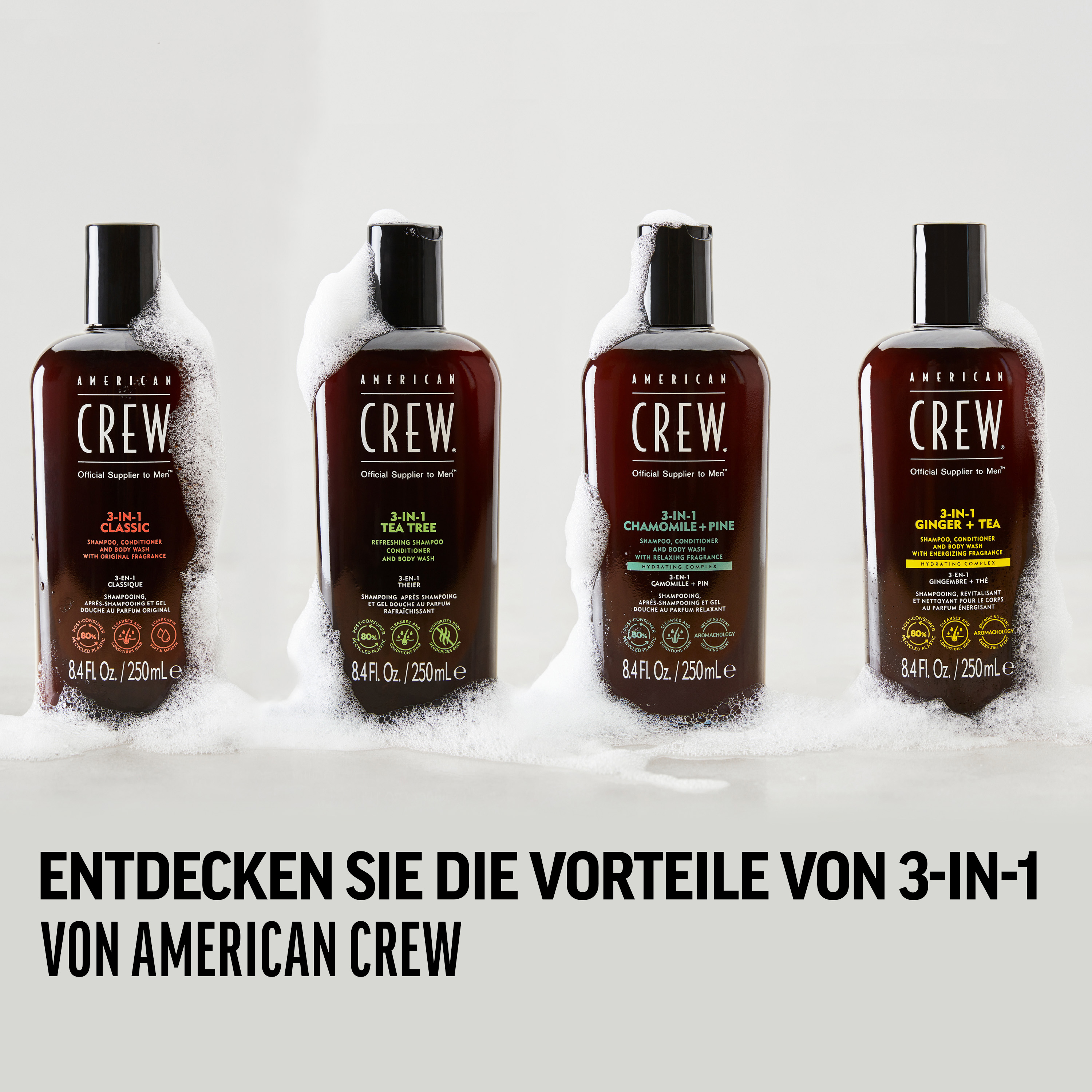 American Crew 3-in-1 Chamomile & Pine Relaxing Shampoo 250ml