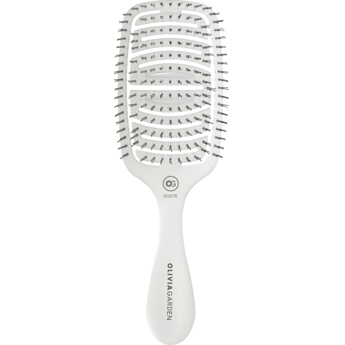 Olivia Garden Essential Care Flex Fine Hair Bristles Ice White