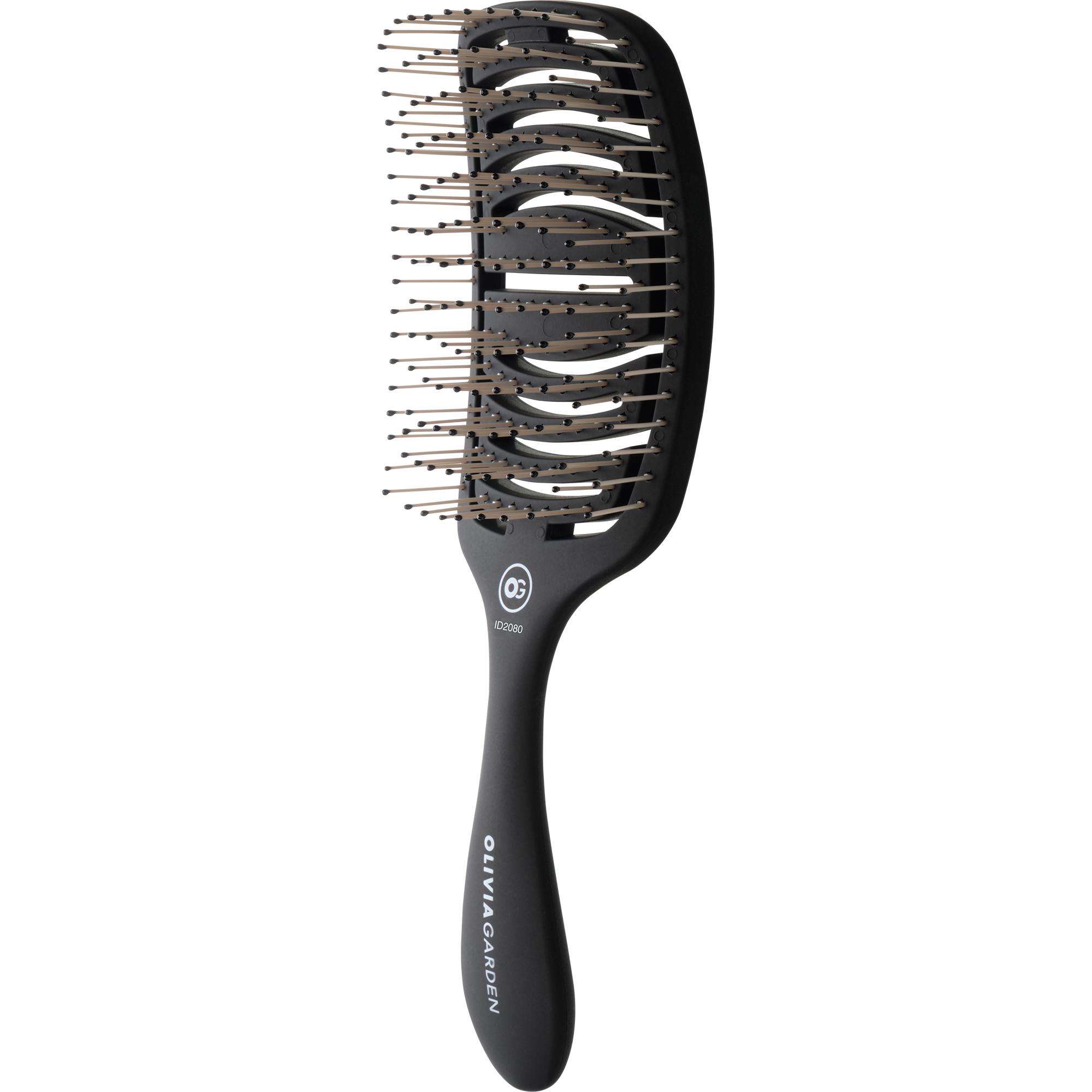 Olivia Garden Essential Care Flex Thick Hair Bristles Matt Black