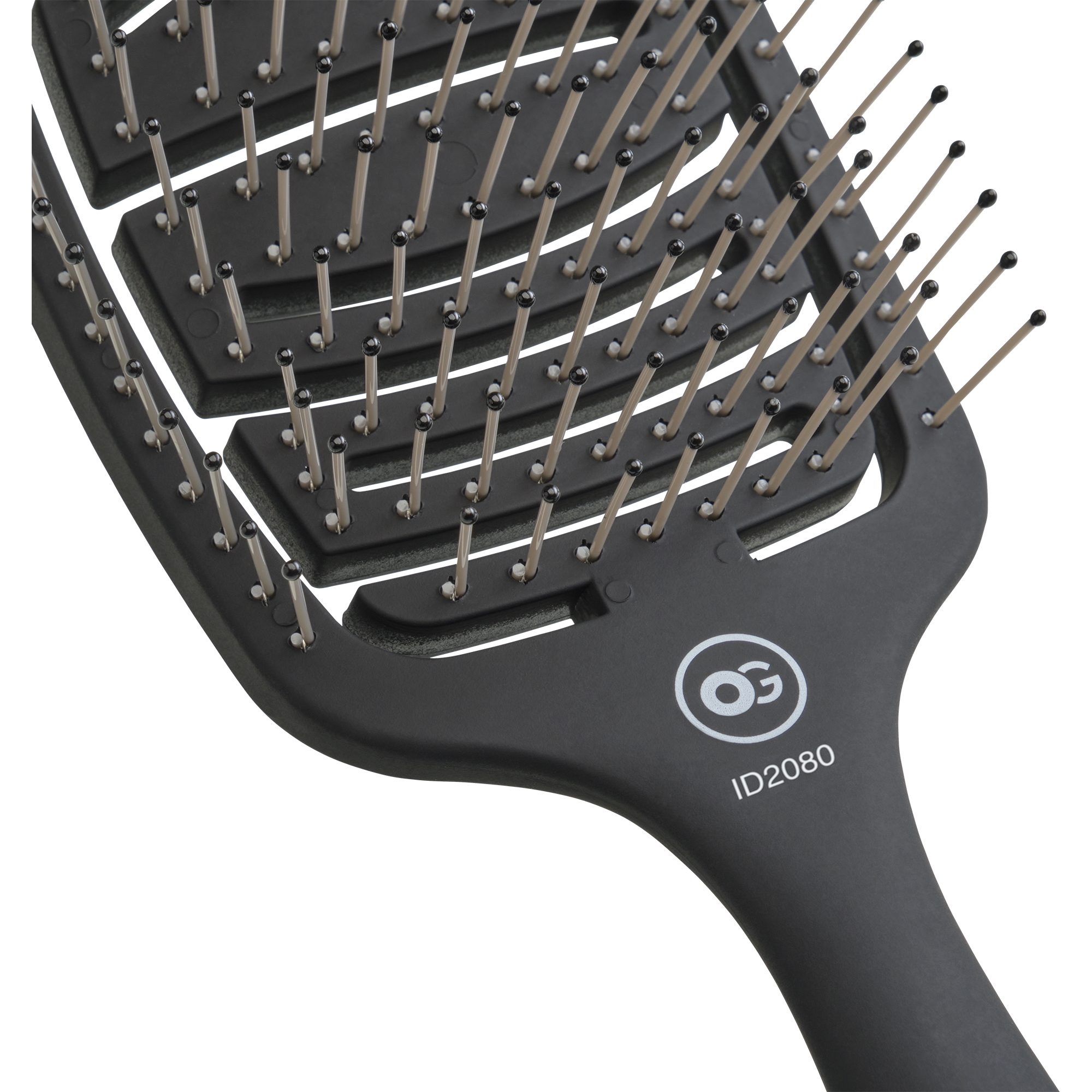 Olivia Garden Essential Care Flex Thick Hair Bristles Matt Black