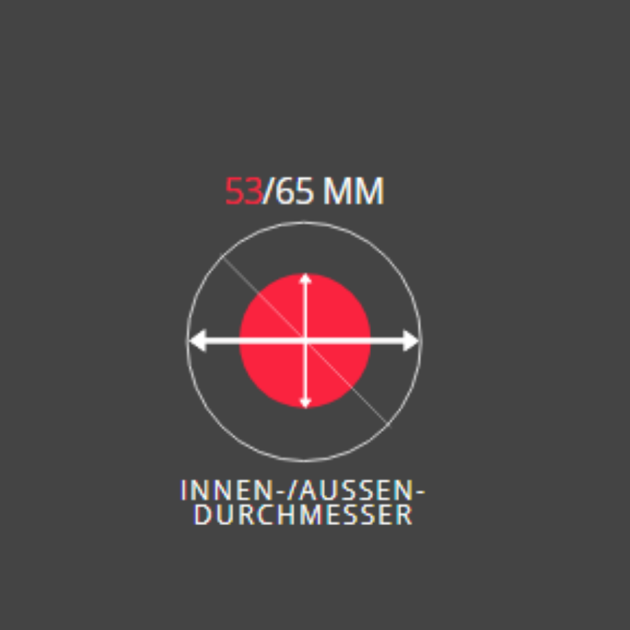 Denman Squargonomic Silber 53 mm DSQ5S