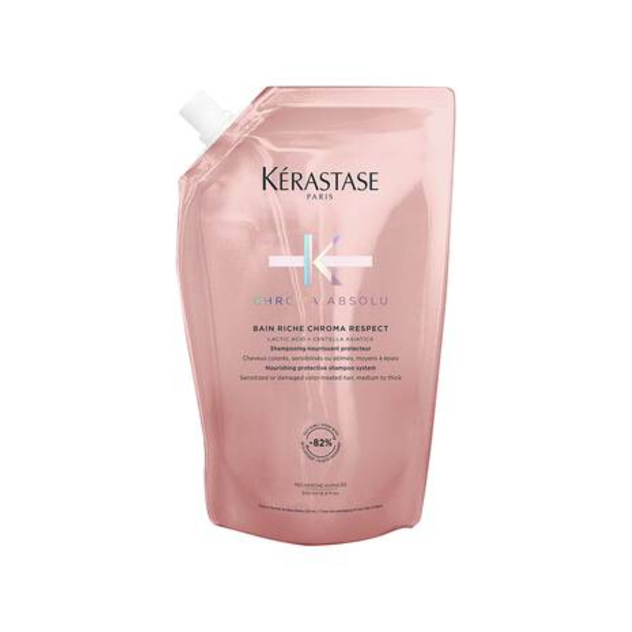 Kerastase Chroma Absolu Bain Riche Nachfüllpack & Aluminium Bottle