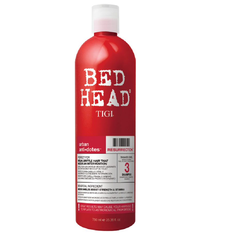 Tigi Bed Head Resurrection Shampoo 750ml Damage Level 3