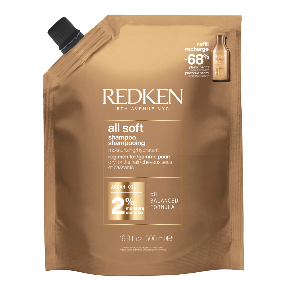 Redken All Soft Shampoo  Refill Pouch 500ml